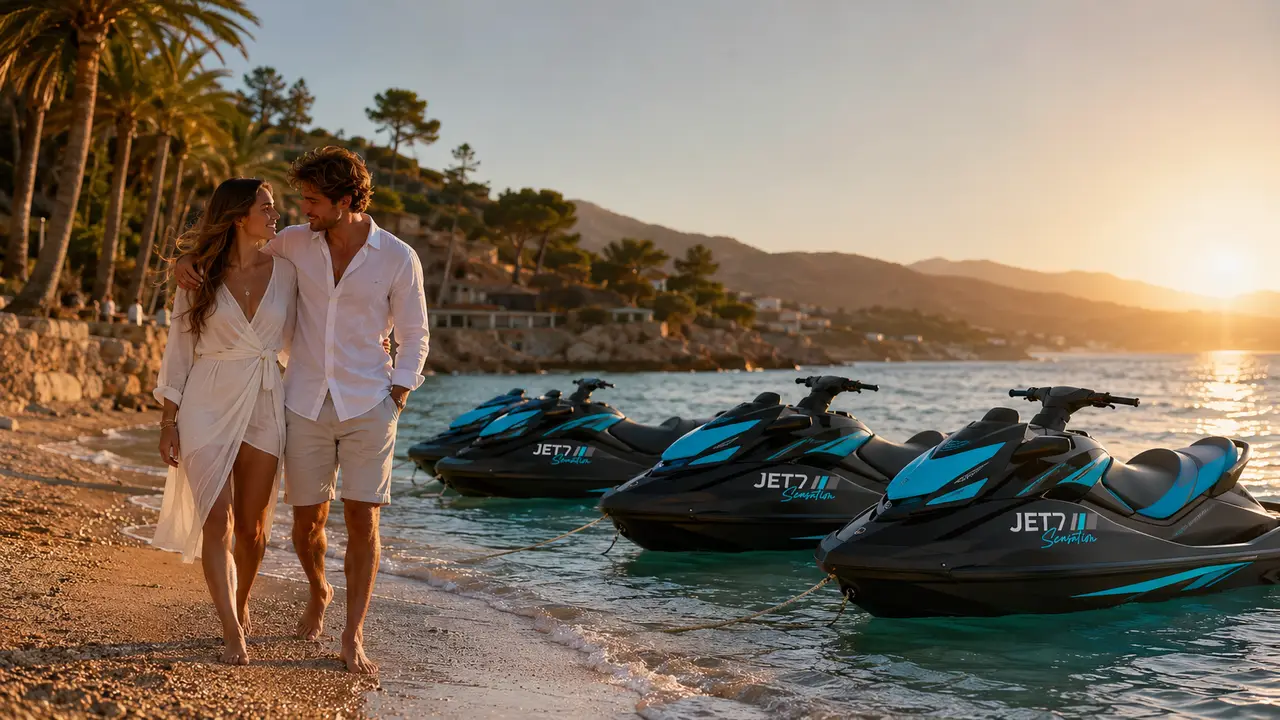 Activité en couple à Béjaïa : une balade en mer au coucher du soleil — JET7 Sensation à Béjaïa